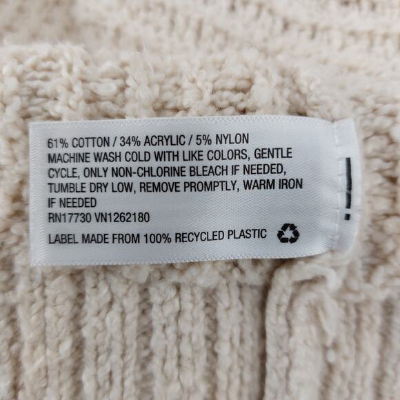 Ava & Viv Sweater Chunky Knit Plus Size 3x Cream Tan Winter - Picture 4 of 14